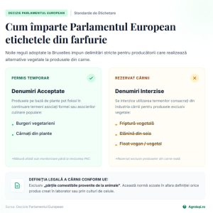 Infografic privind decizia de la Parlamentul European despre etichetarea pentru produse pe bază de plante