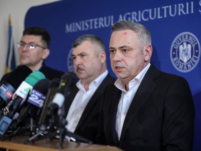Florin Barbu sustine o conferinta de presa la sediul Ministerului Agriculturii privind masurile pentru fermieri