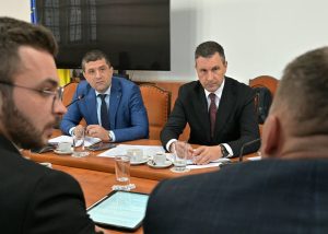Ministrul Agriculturii Tanczos Barna și ministrul Radu Miruță la discuțiile pentru facilitarea exportului de cereale